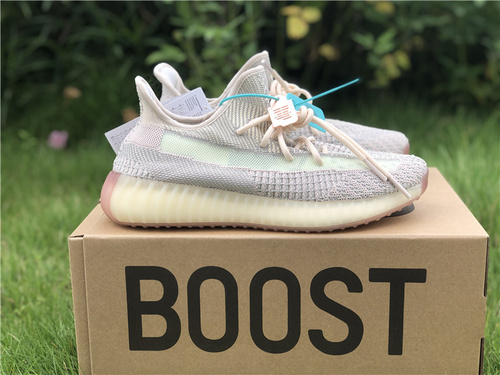 adidas Yeezy Boost 350 V2 _CITRIN_ BASF_ White Swan color scheme_ number FW3043_ full code shipment 36--48-5cf73c4c